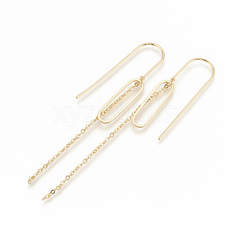 Brass Stud Earring Findings X-KK-S345-072-1