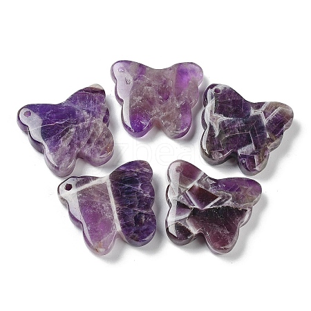 Natural Amethyst Pendants G-D087-01F-1