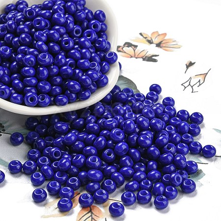 Imitation Jade Glass Seed Beads SEED-Z001-A-B14-1