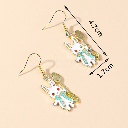 Zinc Alloy Enamel Dangle & Drop Earrings FS-WGC3D93-02-1