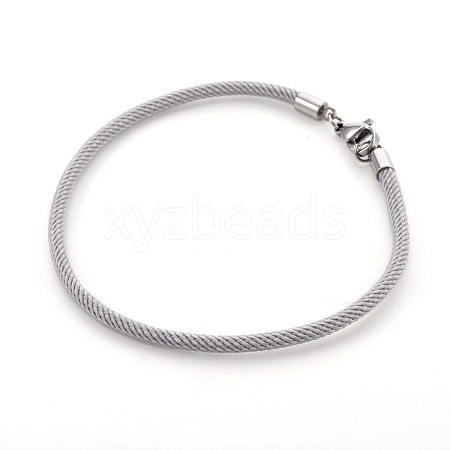Braided Cotton Cord Bracelet Making MAK-L018-03A-07-P-1