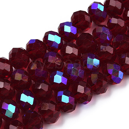 Electroplate Glass Beads Strands LS-EGLA-A034-T4mm-L21-1