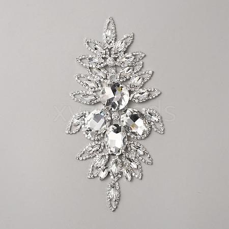 Brass Rhinestone Appliques DIY-WH0308-541B-1