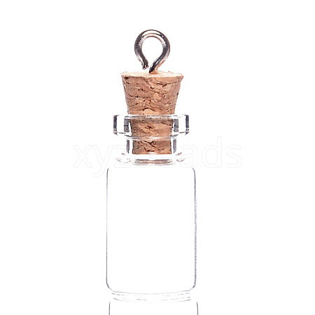 Wooden Cork Wishing Bottle Pendants PW-WG999AC-07-1