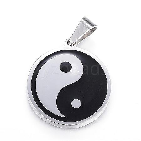 Feng Shui 304 Stainless Steel Pendants STAS-D161-08P-1