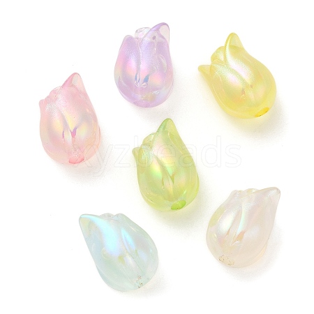 UV Plating Transparent Acrylic Beads SACR-L005-11-1