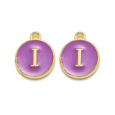 Golden Plated Alloy Enamel Charms LS-ENAM-Q437-12I-1
