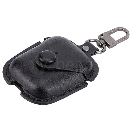 Imitation Leather Wireless Earbud Carrying Case AJEW-WH0367-58-1