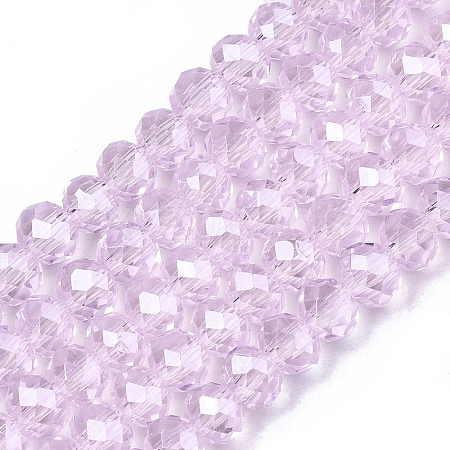 Electroplate Glass Beads Strands EGLA-A034-T10mm-A22-1