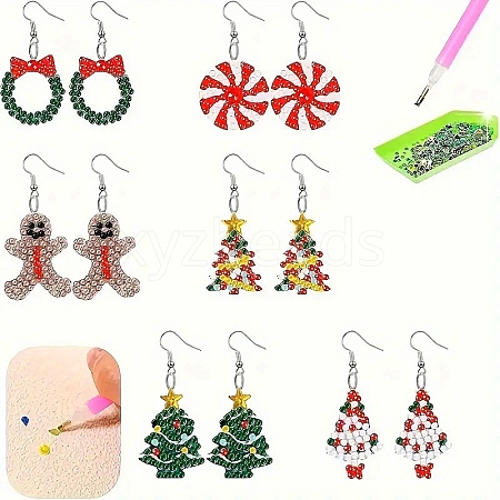 DIY Christmas Earring Diamond Painting Kit PW-WG1631C-02-1