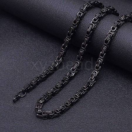 Titanium Steel Byzantine Chains Necklaces FS-WG56795-131-1