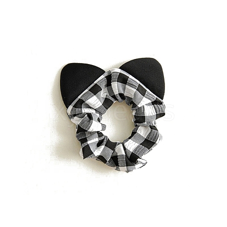 Cat Ear Shaped Cloth Hair Ties PW-WG6F08F-06-1