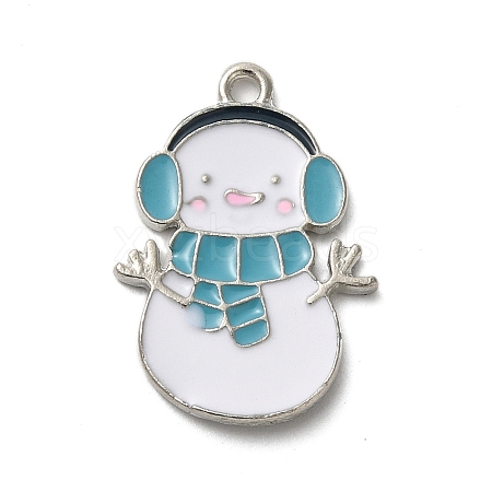 Winter Theme Alloy Enamel Pendants ENAM-M002-05N-P-1