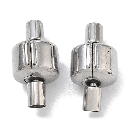 304 Stainless Steel European Clasps with Cord Ends SA-CBABC0F-06P-1