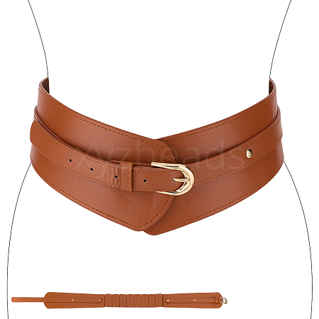 Imitation Leather Waist Belts AJEW-WH0752-241-1