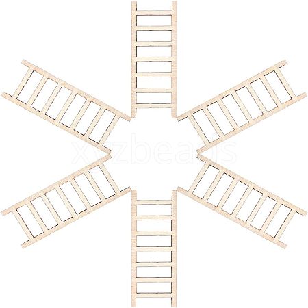 Ladder Unfinished Wooden Ornaments WOOD-WH0100-31-1