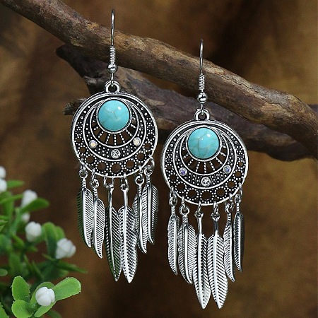 Elegant and Stylish Turquoise Earrings with Unique Personality Charm FF3029-1-1