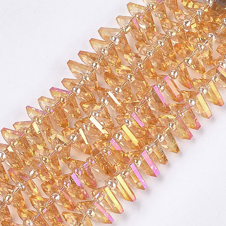 Electroplate Glass Beads Strands EGLA-S176-05A-B04-1