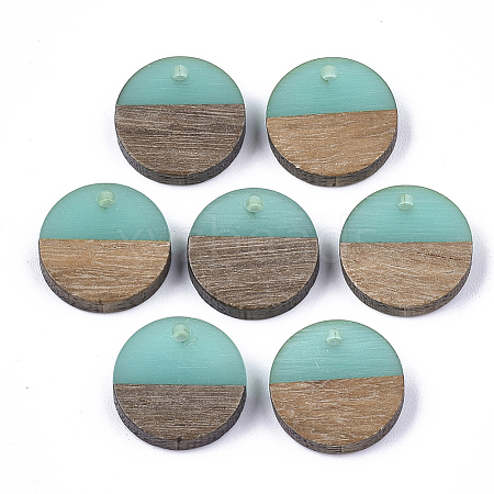 Resin & Wood Pendants X-RESI-S358-02E-03-1