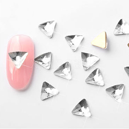 Flat Back Glass Rhinestone Cabochons MRMJ-T009-049L-1