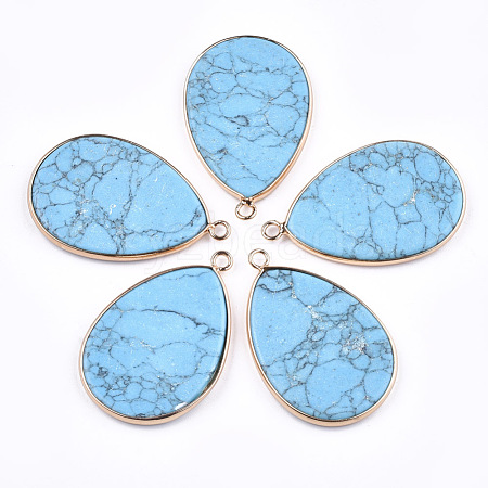 Synthetic Turquoise Pendants G-T112-22D-1