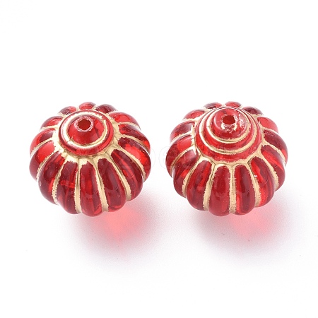 Plating Acrylic Beads X-OACR-P007-03B-1