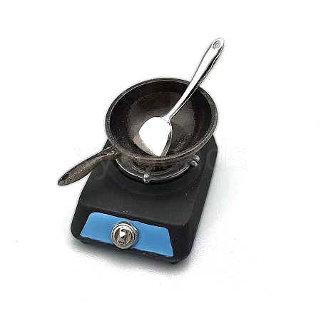 Alloy Mini Imitation Gas Cooker Decoration PW-WG1D381-01-1