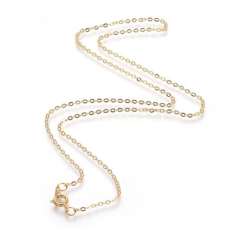 Brass Cable Chain Necklaces SW028-G-NF-1