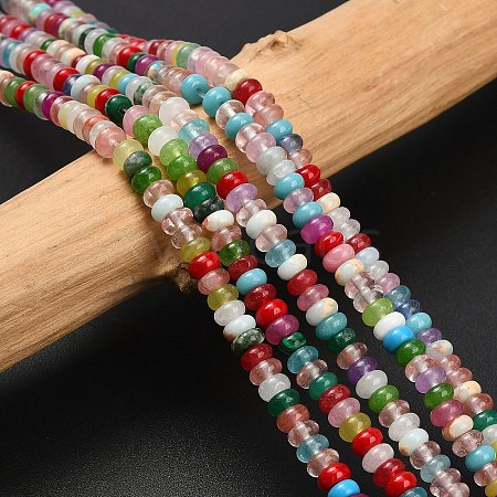 Natural White Jade Beads Strands G-L635-A02-4x2mm-03-1