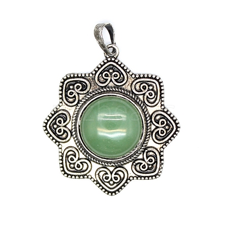 Natural Green Aventurine Pendants PW-WG111BD-01-1