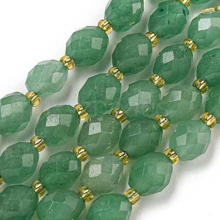 Natural Gemstone Green Aventurine Beads Strands G-N342-56-1