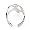 Non-Tarnish 304 Stainless Steel Open Cuff Ring RJEW-F149-03P-3