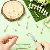 12Pcs 2 Styles Brass Pendants KK-CJ0004-49-5
