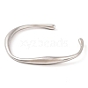 Non-Tarnish 304 Stainless Steel Open Cuff Bangles for Women BJEW-G711-02P-2