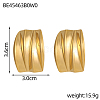304 Stainless Steel Stud Earrings STAS-OY009-13G-2