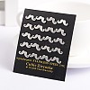 Tarnish Resistant Mustache 304 Stainless Steel Ear Studs EJEW-F0075-044P-2