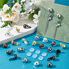 Unicraftale 36Pcs 6 Colors Brass Clip-on Earring Findings KK-UN0001-23-2