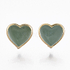 Alloy Enamel Stud Earring Findings X-PALLOY-N154-20B-1