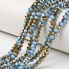 Electroplate Opaque Glass Beads Strands LS-EGLA-A034-P6mm-O11-1