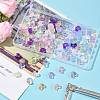 100Pcs 12 Styles Baking Paint Transparent Glass Beads DGLA-FS0001-26-8