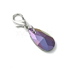 Glass Teardrop Pendant Decoration HJEW-JM02949-5