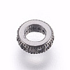 Brass Micro Pave Cubic Zirconia Beads ZIRC-E152-57B-RS-1