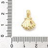 Rack Plating Leaf Brass Clear Cubic Zirconia Pendants KK-S407-13G-G-3