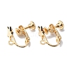 Star Brass Clip-on Earring Findings KK-TAC0005-02KCG-1