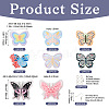  DIY Butterfly Earring Making Kit DIY-TA0005-24-3