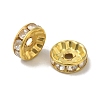 Brass Rhinestone Spacer Beads X-RSB039-B01G-1