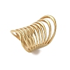 304 Stainless Steel Hollow Multilayer Finger Rings for Women RJEW-Z086-03G-2