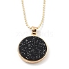 Alloy Rhinestone Pendant Necklaces NJEW-H306-A12-G-2