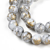 Baking Paint Glass Beads Strands DGLA-N003-10mm-B01-4