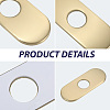 Oval Stainless Steel Faucet Hole Covers STAS-WH20001-18F-G-5